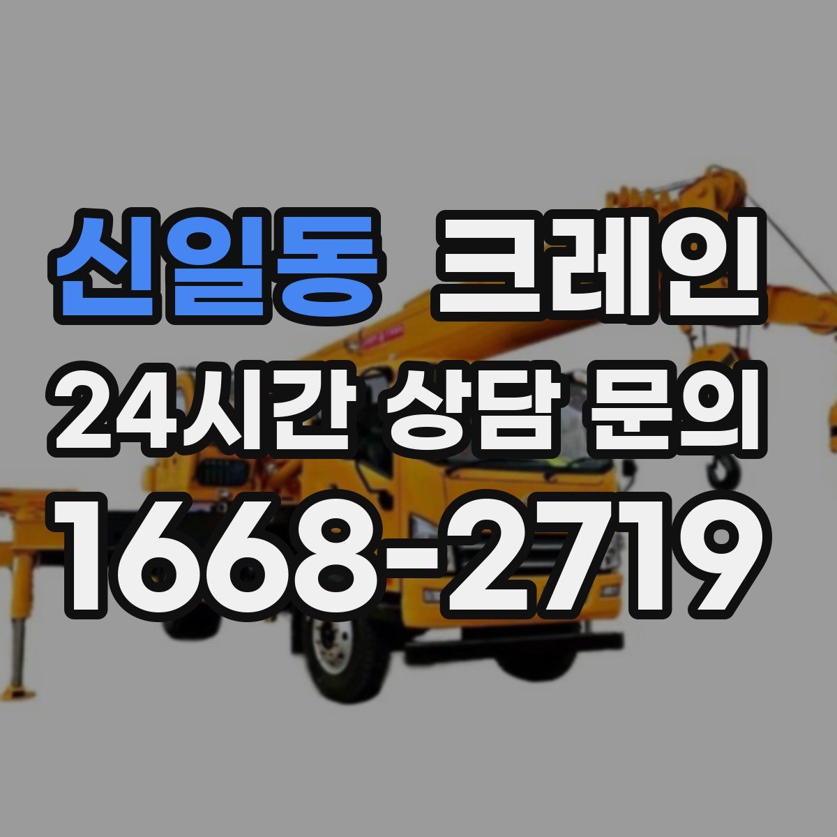 신일동 카고 크레인