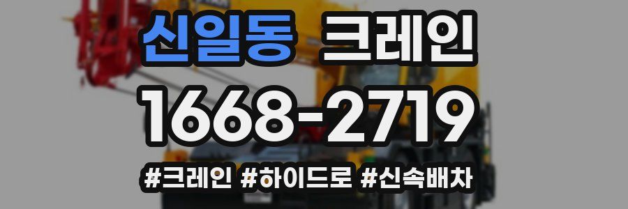 신일동 크레인 작업