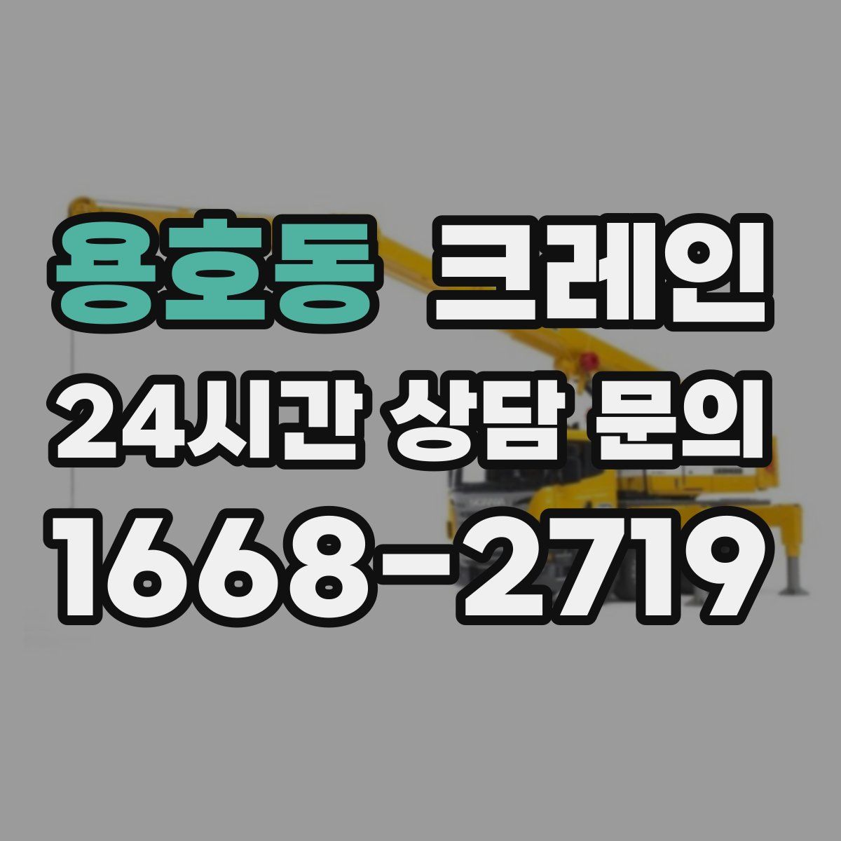 용호동 카고 크레인