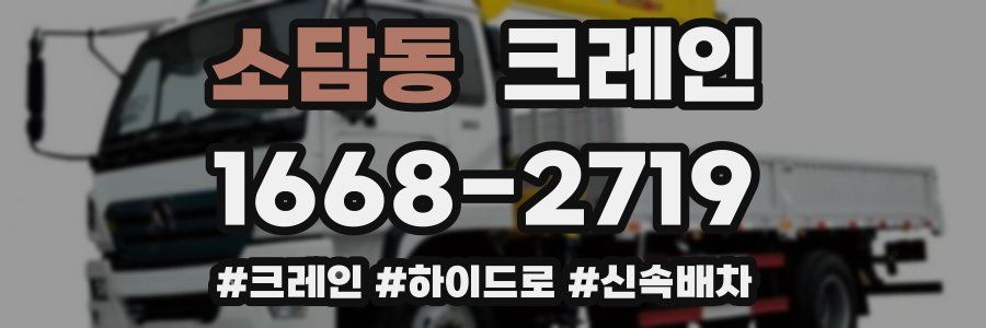 소담동 크레인 작업