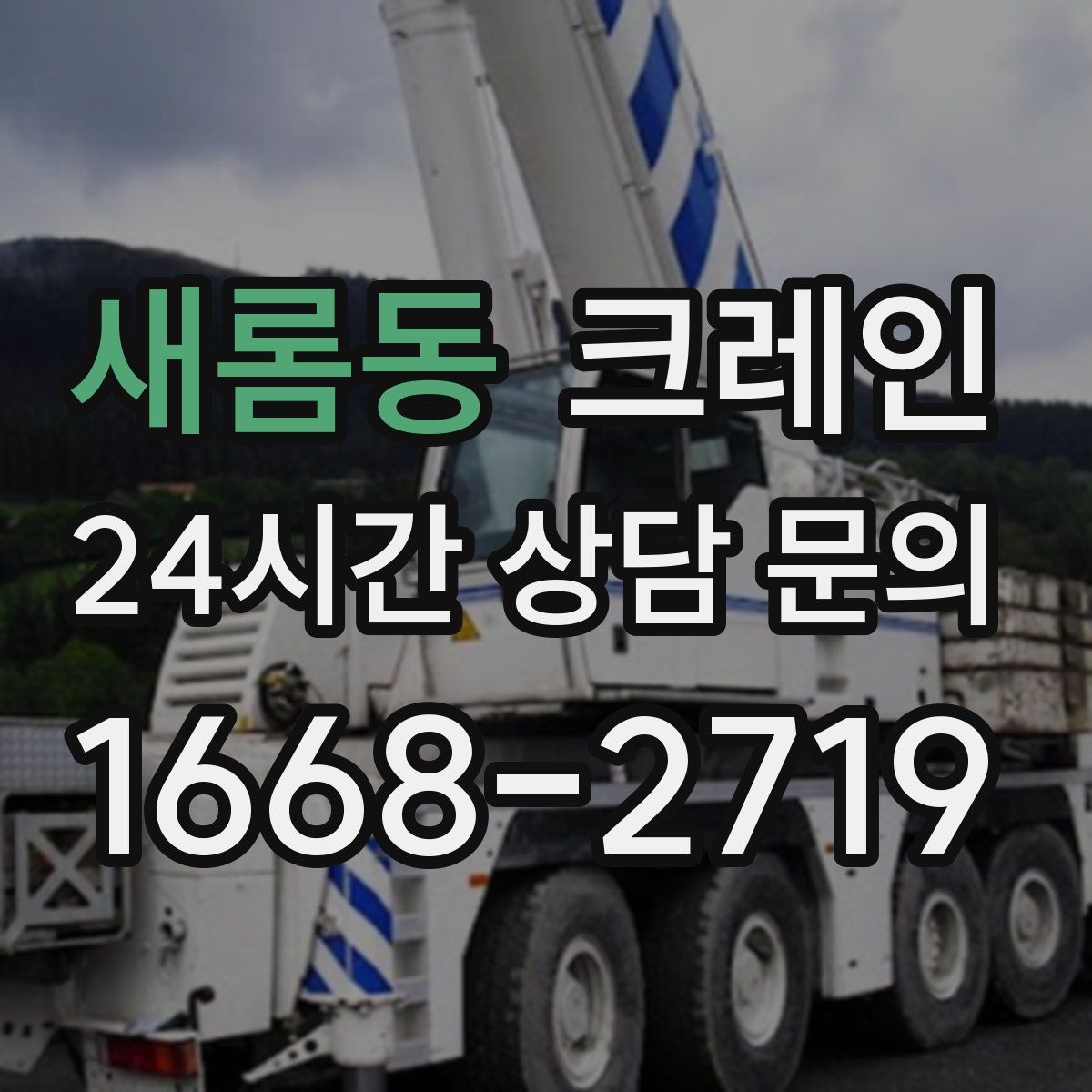 새롬동 카고 크레인