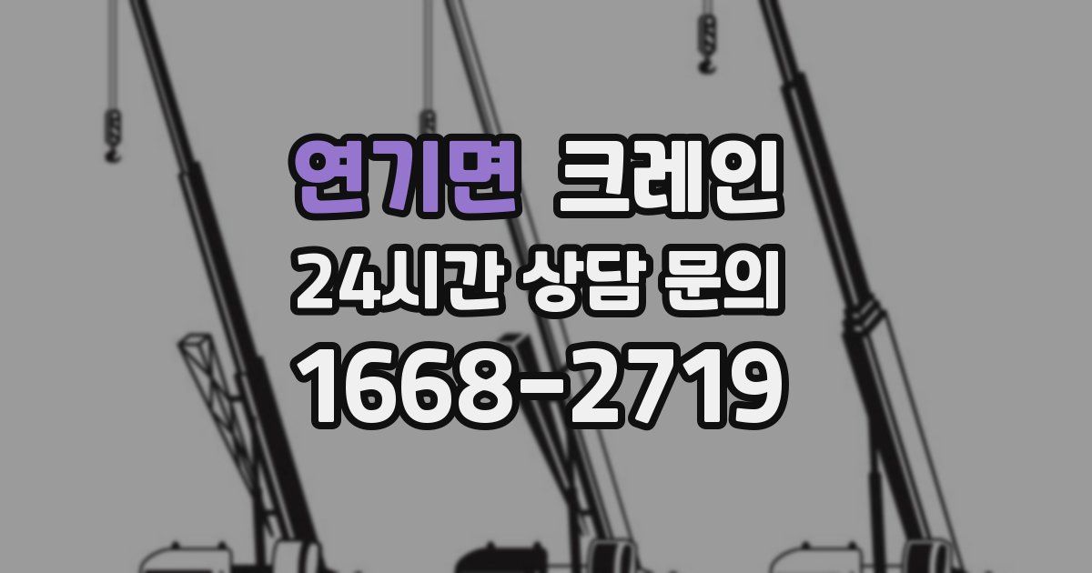 연기면 크레인