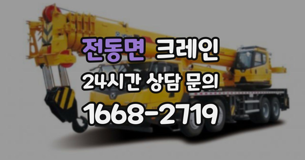 전동면 크레인