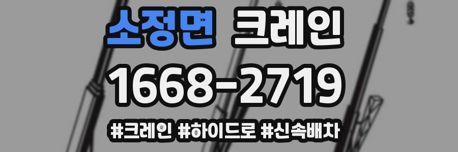 소정면 크레인 작업