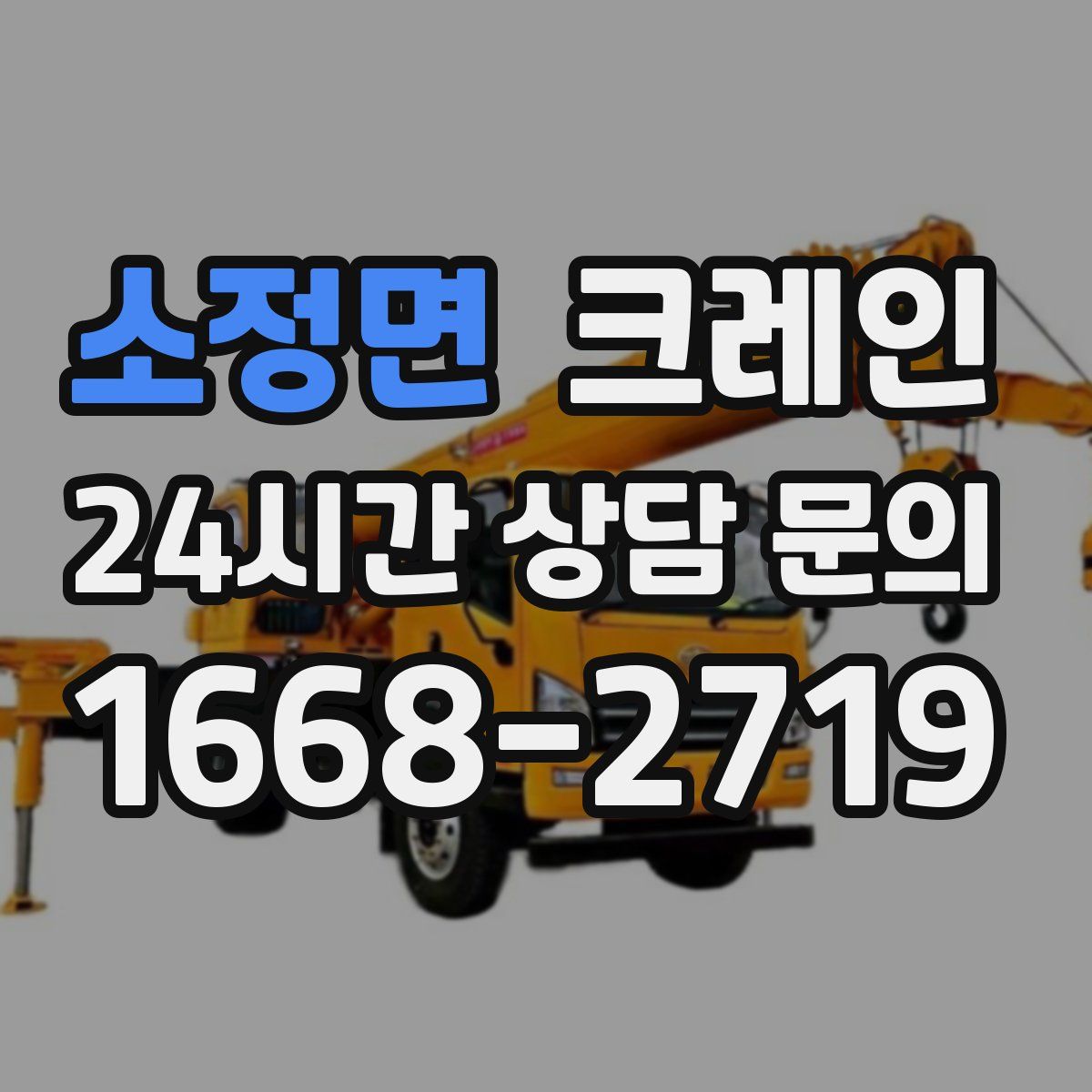 소정면 카고 크레인