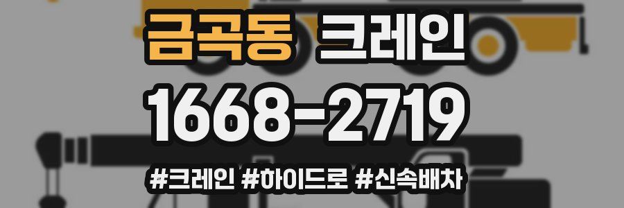 금곡동 크레인 작업