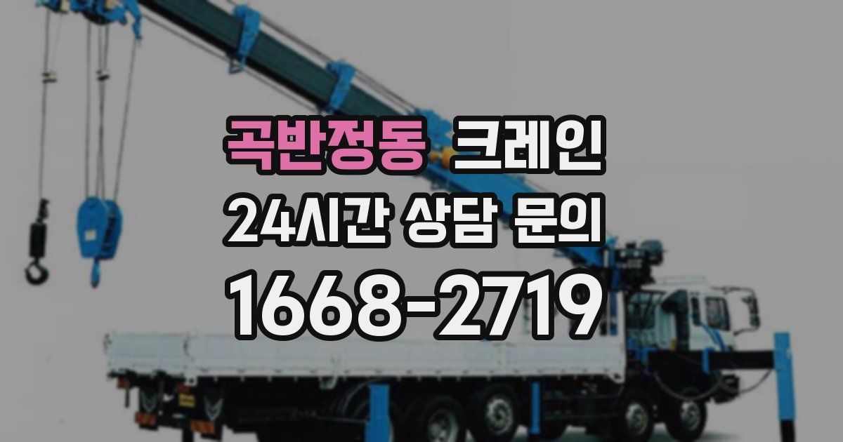 곡반정동 크레인