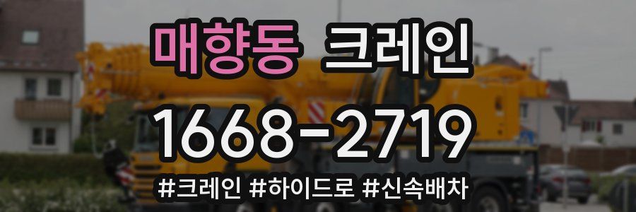 매향동 크레인 작업