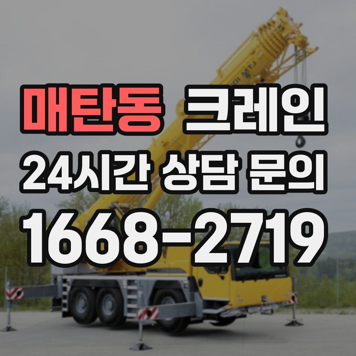 매탄동 카고 크레인
