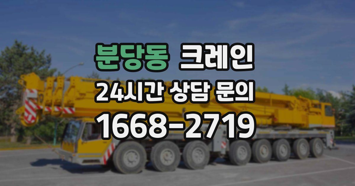 분당동 크레인