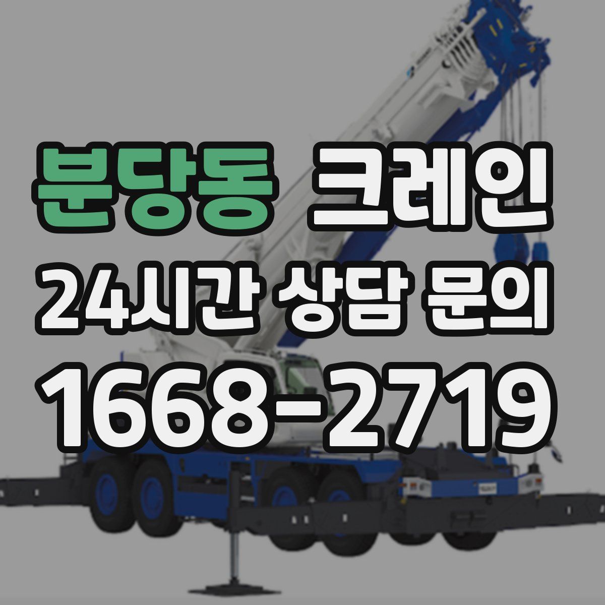 분당동 카고 크레인