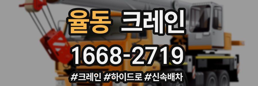 율동 크레인 작업