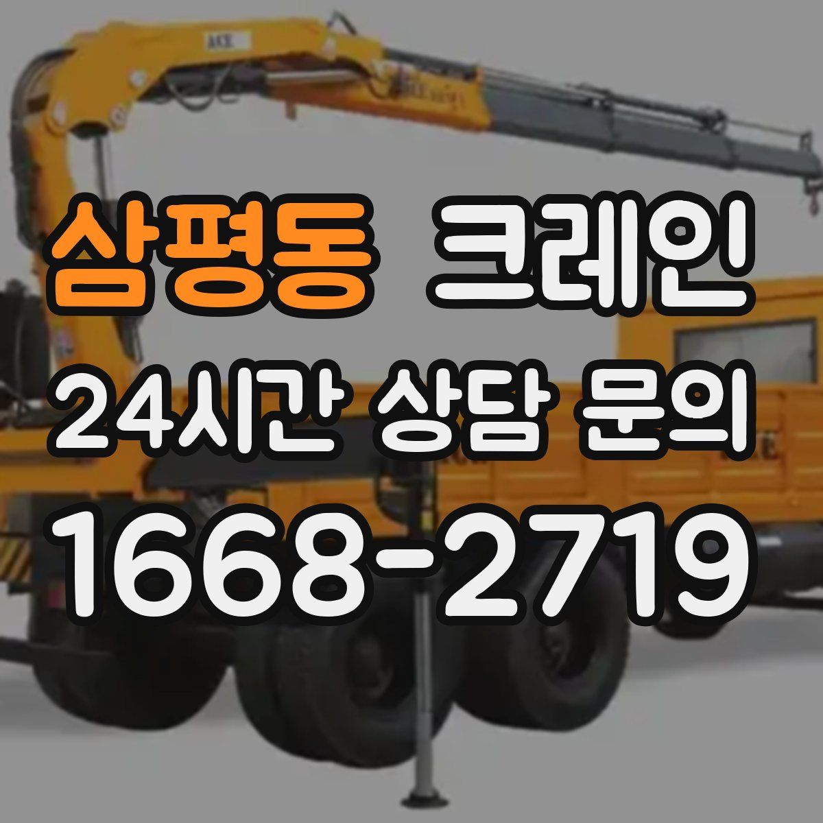 삼평동 카고 크레인