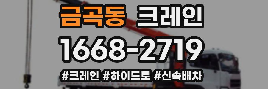 금곡동 크레인 작업