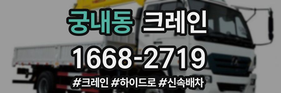 궁내동 크레인 작업