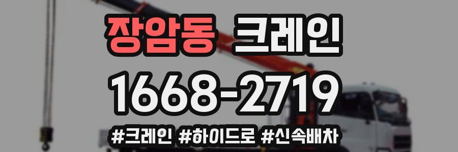 장암동 크레인 작업