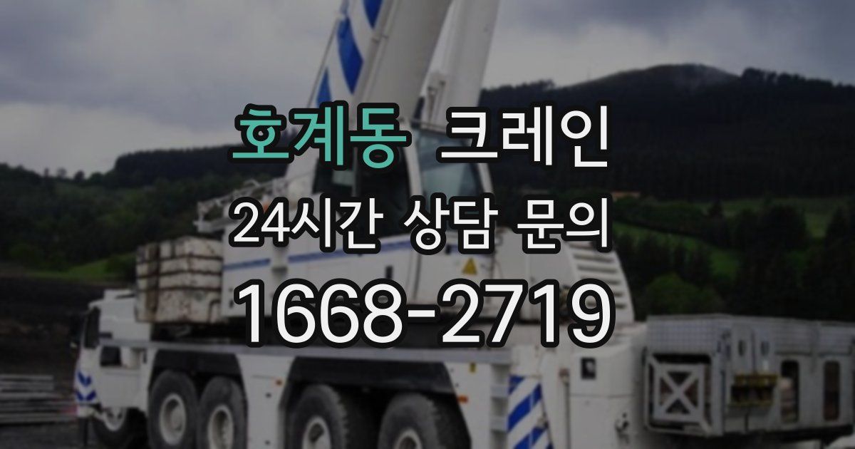 호계동 크레인