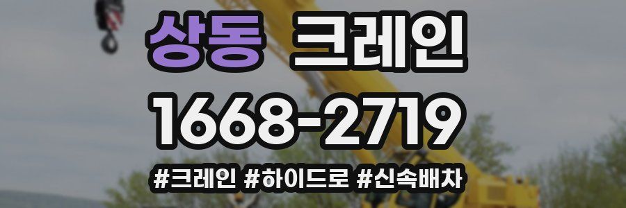 상동 크레인 작업