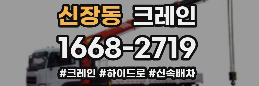 신장동 크레인 작업