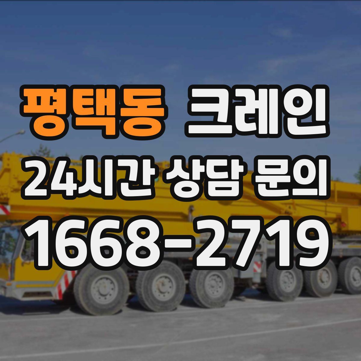 평택동 카고 크레인