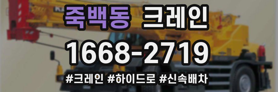 죽백동 크레인 작업