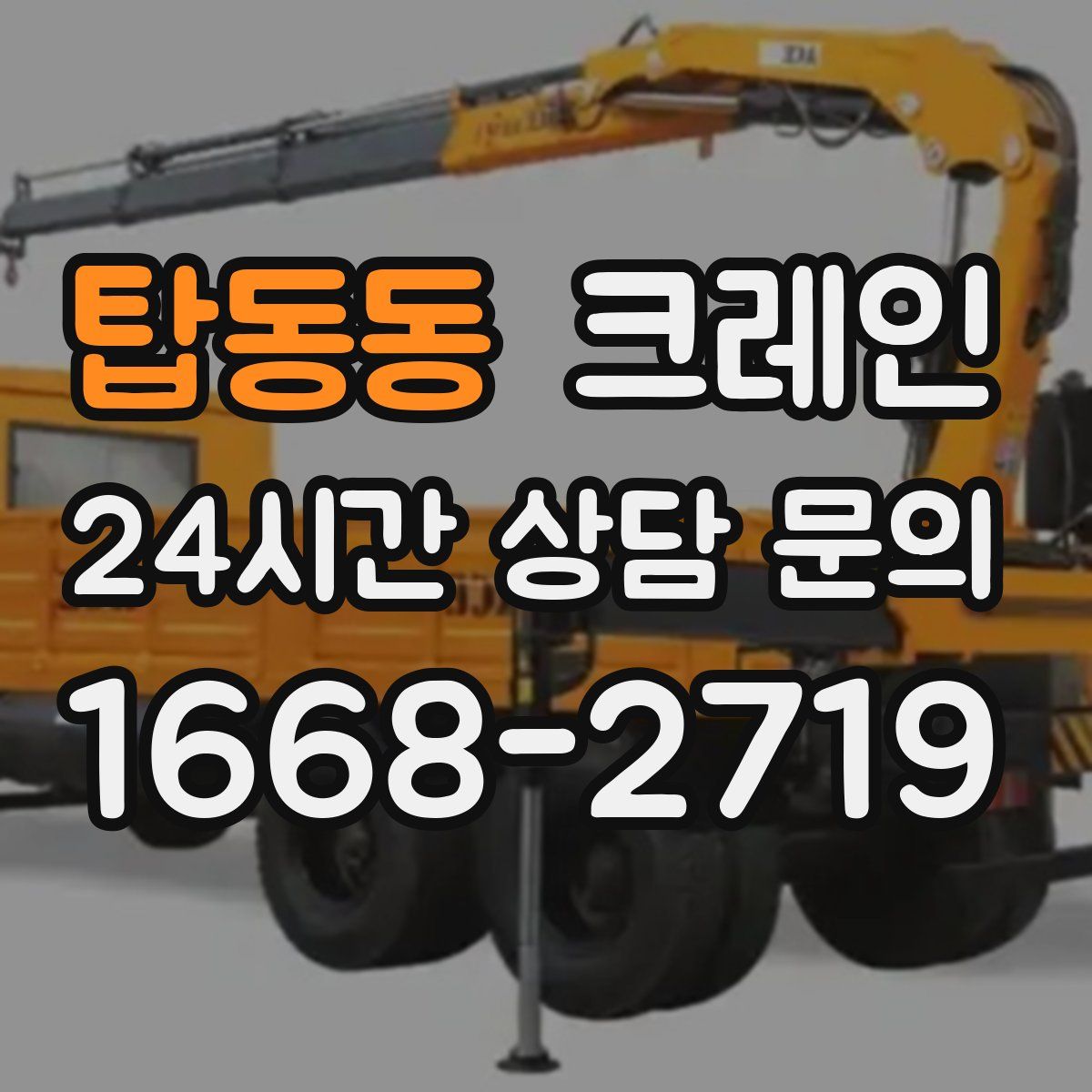 탑동동 카고 크레인