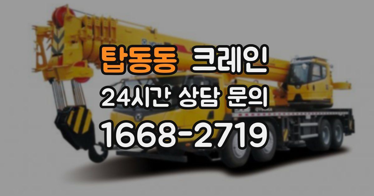 탑동동 크레인