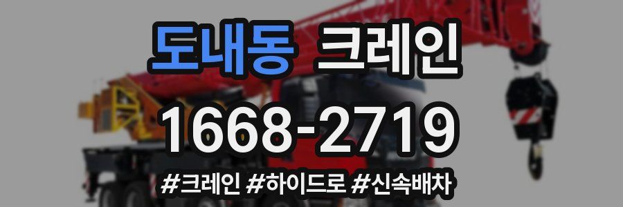 도내동 크레인 작업