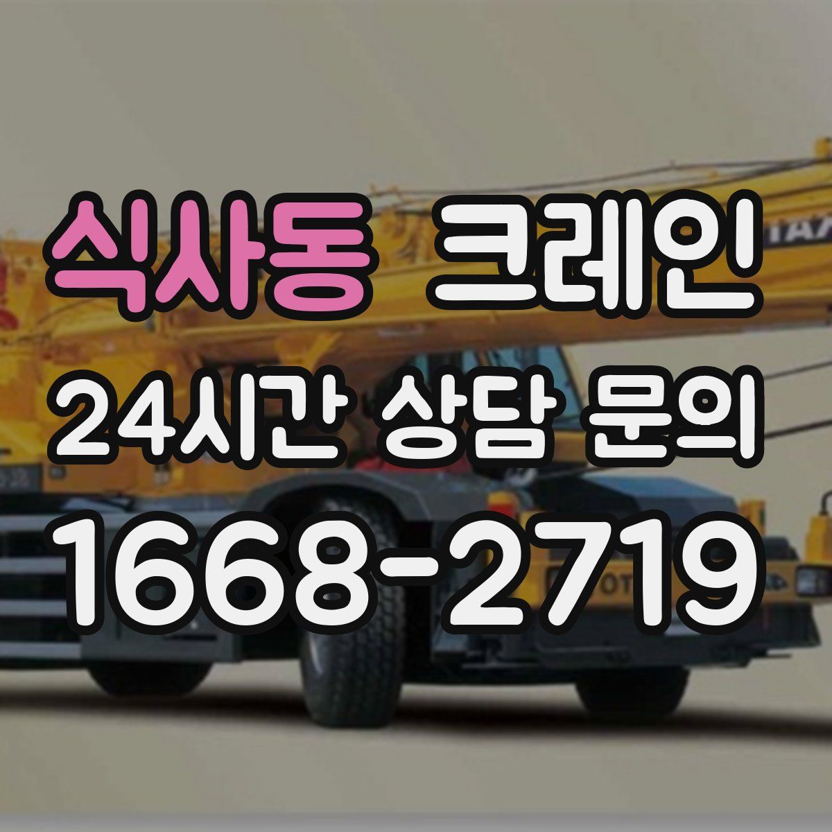 식사동 카고 크레인