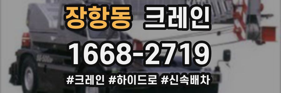 장항동 크레인 작업