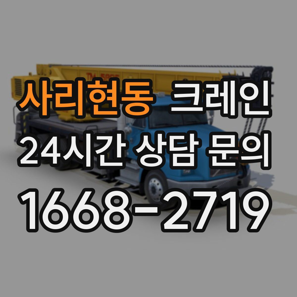 사리현동 카고 크레인