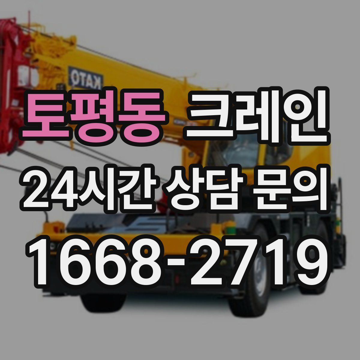 토평동 카고 크레인