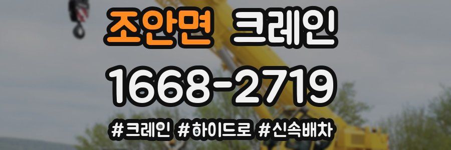 조안면 크레인 작업