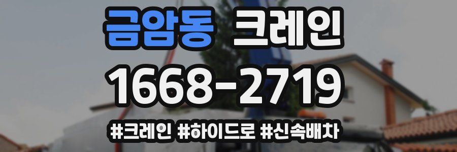 금암동 크레인 작업