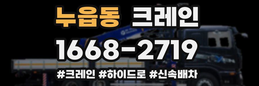 누읍동 크레인 작업