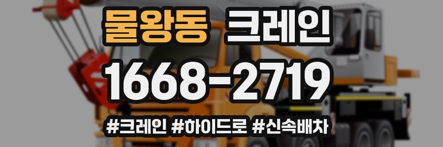 물왕동 크레인 작업
