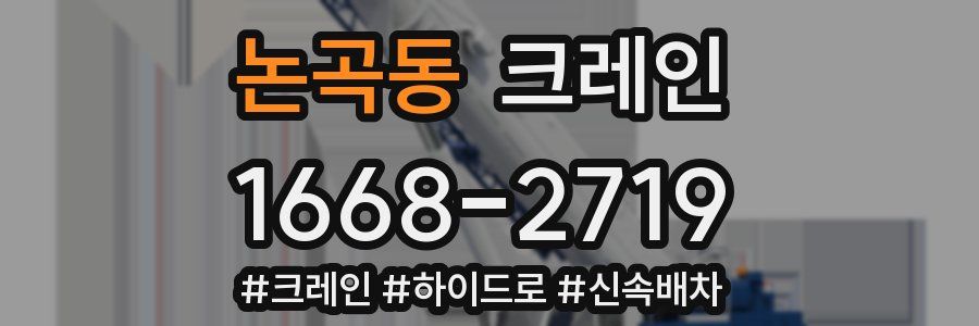 논곡동 크레인 작업