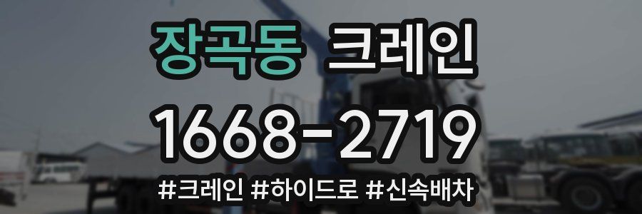 장곡동 크레인 작업