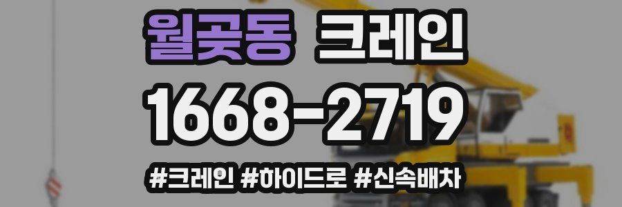 월곶동 크레인 작업