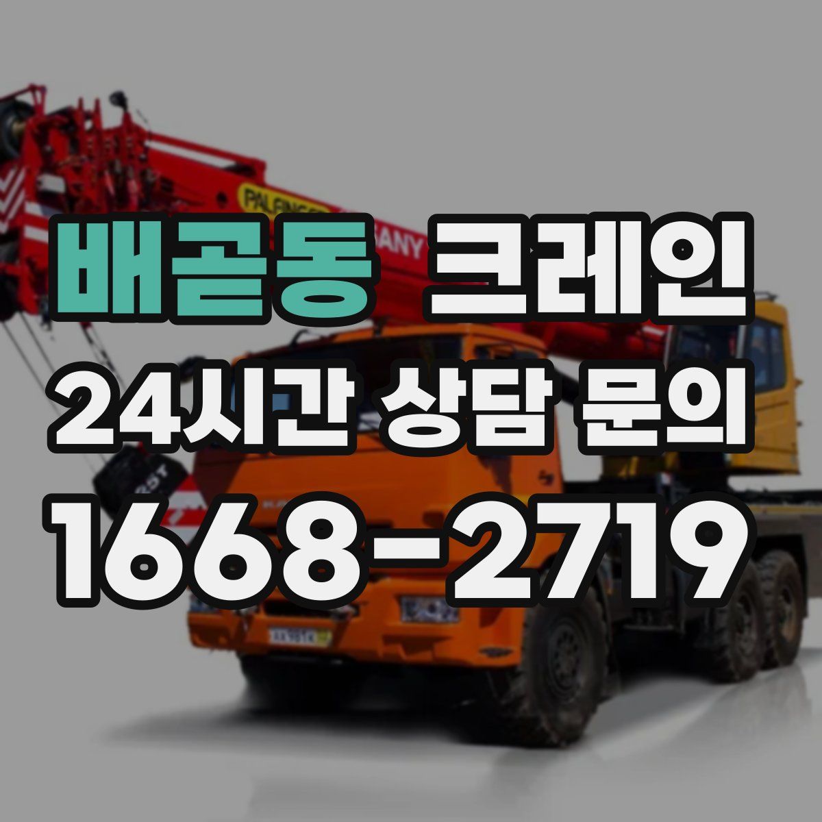 배곧동 카고 크레인