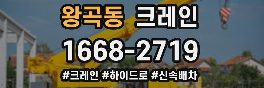 왕곡동 크레인 작업