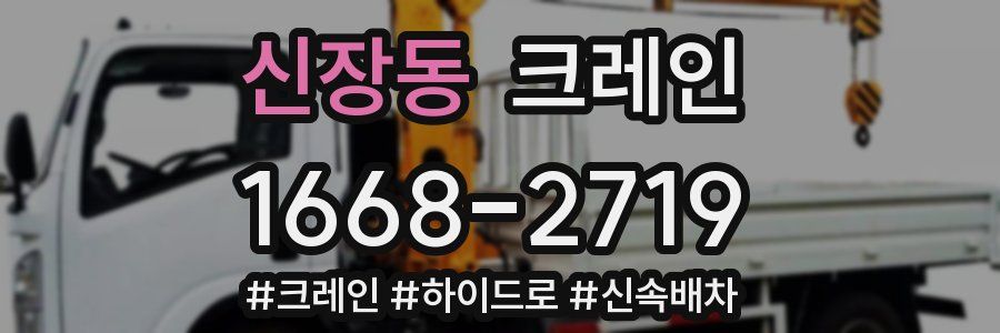 신장동 크레인 작업