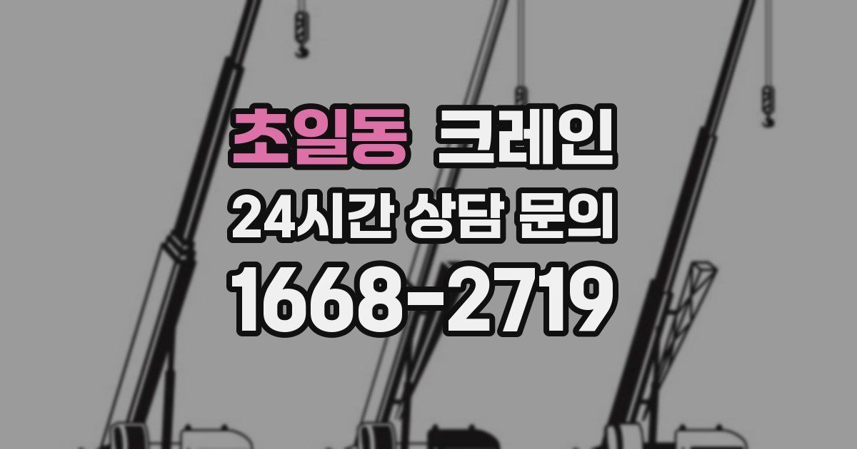 초일동 크레인
