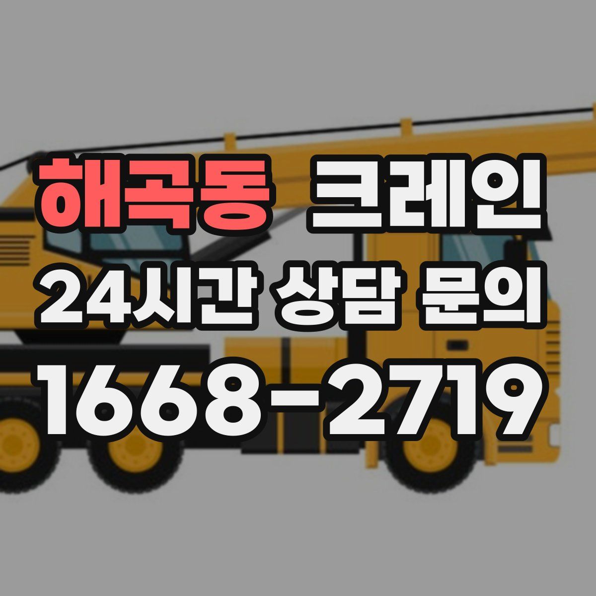 해곡동 카고 크레인