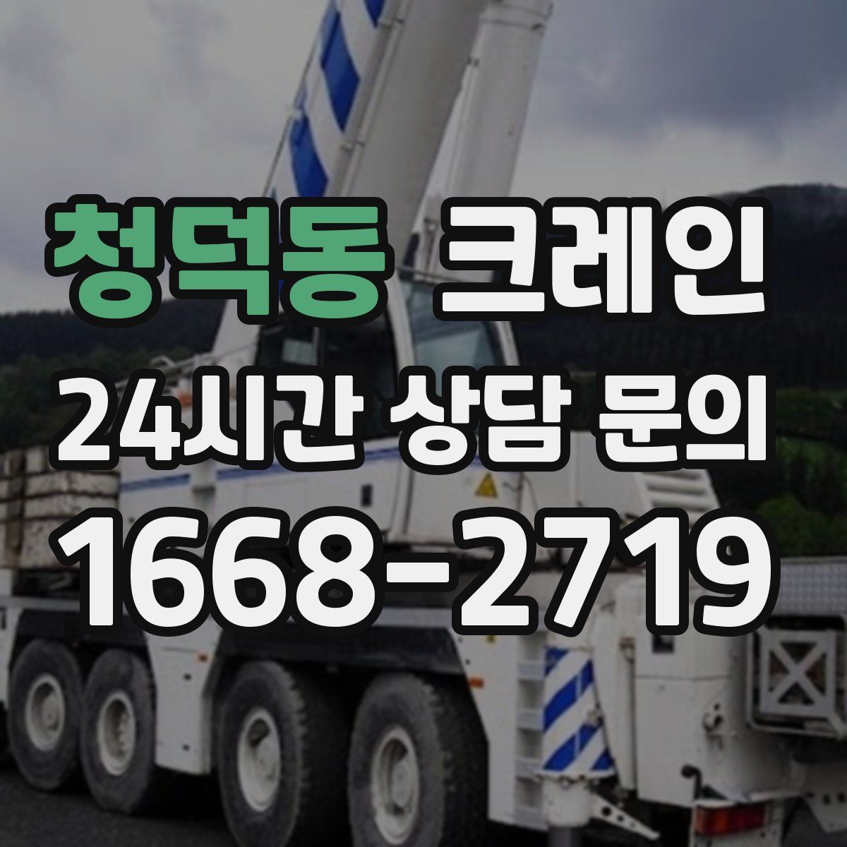 청덕동 카고 크레인