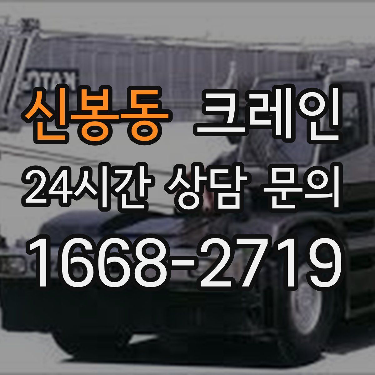 신봉동 카고 크레인