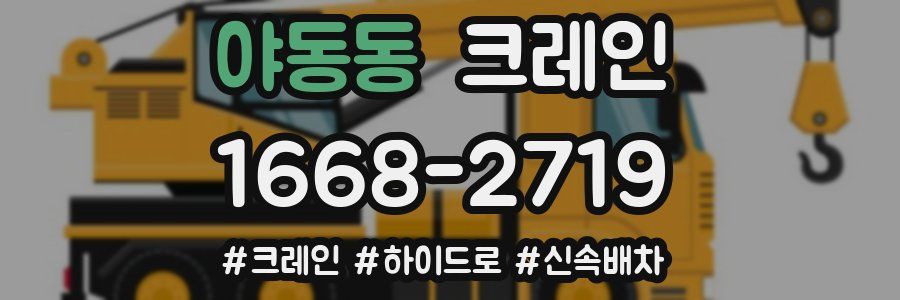 야동동 크레인 작업