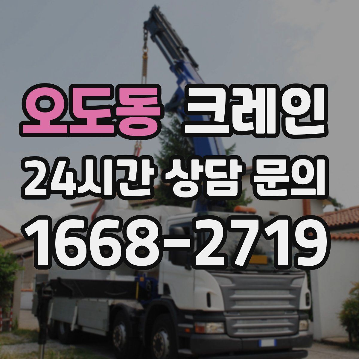 오도동 카고 크레인