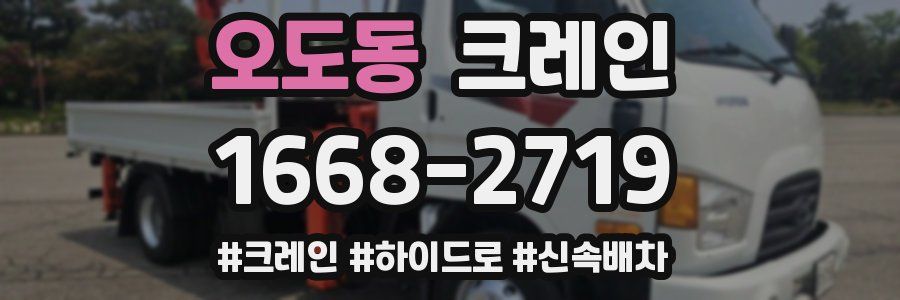 오도동 크레인 작업