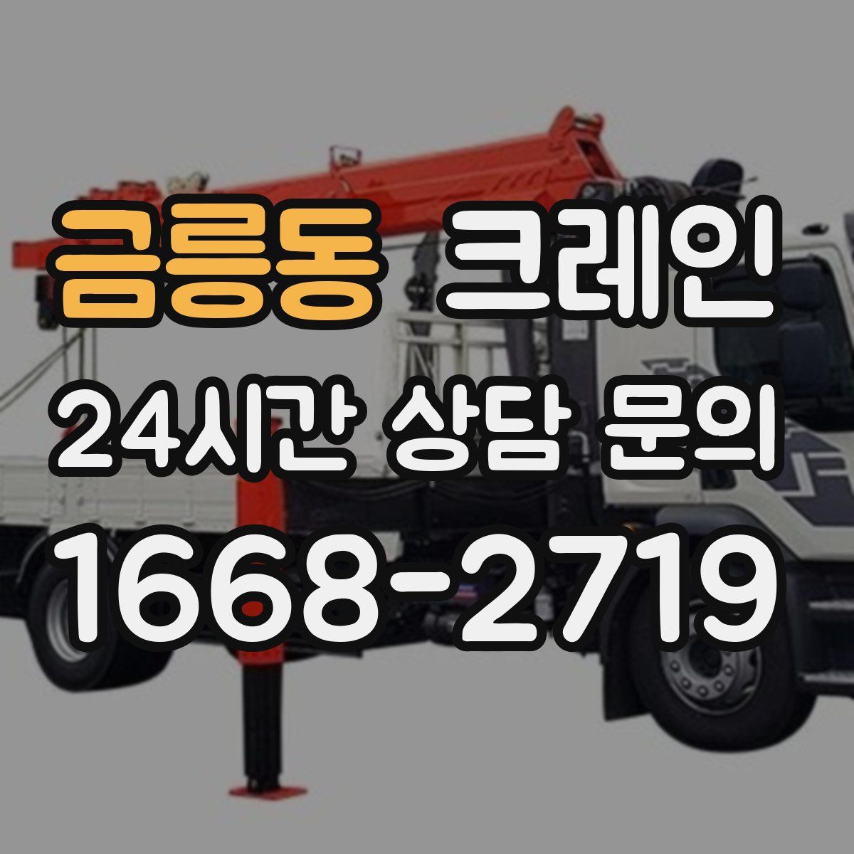 금릉동 카고 크레인